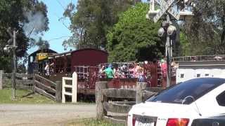 Puffing Billy  steam and diesel at Menzies Creek Australian Trains [upl. by Rexferd834]