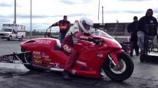 Paul Gast Dragbike Pro Stock Wild Burnout [upl. by Yrem]