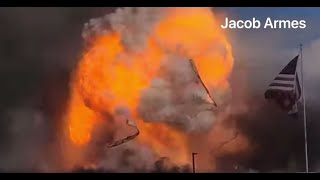 Large explosions coming from industrial plant in Fredericktown Missouri [upl. by Sirtimid842]