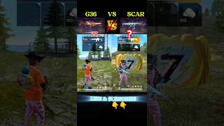 FREE FIRE G36 VS SCAR 😱🤡💯 shorts freefire gaming trending jubayergamingyt [upl. by Keg]