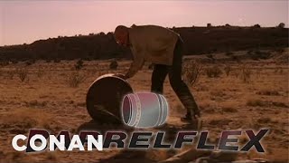 BarrelFlex Get Fit The quotBreaking Badquot Way  CONAN on TBS [upl. by Hatnamas787]