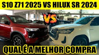 CHEVROLET S10 Z71 2025 VS TOYOTA HILUX SR 2024 QUAL É A MELHOR [upl. by Mercado]