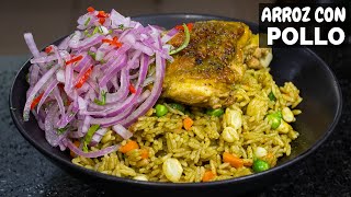 Arroz con POLLO Facil y Economico  Abelca [upl. by Ribak]