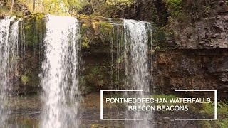 PONTNEDDFECHAN WATERFALLS Brecon Beacons HD  DJI Mavic Pro [upl. by Sebastian]