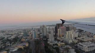 Beautiful Landing Into San Diego US Airways Airbus A321 [upl. by Nnyltak]