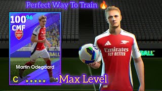 How To Train 100 Rated Martin Odegaard max level in efootball 2025  Martin Odegaard efootball 2025 [upl. by Hoenack]