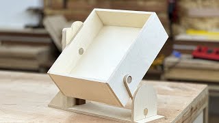 Kinetic storage Idea for tiny room  rotation mechanism  woodcraft  woodworking [upl. by Peggy]