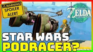 Zelda Tears Of The Kingdom  Player Builds Star Wars Podracer [upl. by Noillid]