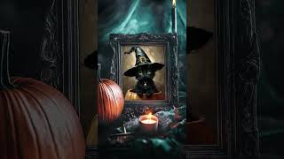 Tale of the Witch’s Black Cat 🖤🎃 halloweenambience halloween shorts ambientsounds [upl. by Thordia407]