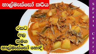 රසට හාල්මැස්සෝ අල දාලා කරියක් හදමු Sri Lankan Style Dry Sprats Curry [upl. by Demmer766]