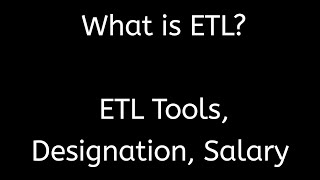 What is ETL  Extraction Transformation Loading Data Analysis Power BI ETL ETL Developer [upl. by Bohman787]