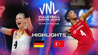 🇩🇪 GER vs 🇹🇷 TUR  Highlights  Week 2  Womens VNL 2024 [upl. by Stanislaus759]