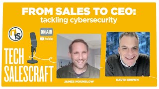 From Sales to CEO Tackling CyberSecurity  David Brown CEO  CounterCraft [upl. by Longley]