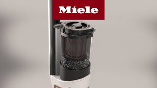 How do I empty the dust container of my Triflex HX1 Facelift  HX2  Miele [upl. by Hallutama]