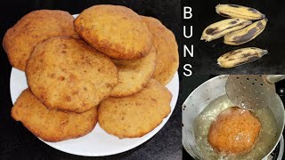 Sweet Banana BunsPuffed amp softBreakfastTea Time Recipe with Elaichi bananasGoanMangalore Buns [upl. by Weismann]