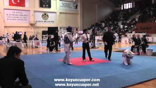 59kg Gizem Guler  Kadriye Yilmaz Turkish Junior Taekwondo Championships 2012 [upl. by Fanni362]