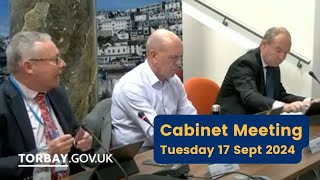 Torbay Council Cabinet 17 Sept 2024 [upl. by Mirisola]