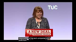 WGGB General Secretary Ellie Peers at TUC Congress 2024 [upl. by Grefe]