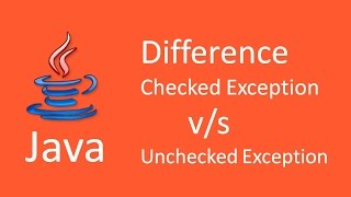 What is difference between checked and unchecked exception using Example [upl. by Llenrrad]