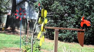 Whirligigs at play on a windy day [upl. by Pomeroy685]