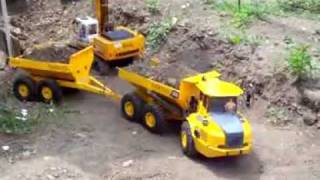 FANTASTIC RC TIPPER AND DUMPER A40D AMAZING SELF MADE RC MODES RC MLIVE ACTION TOYS [upl. by Christos]