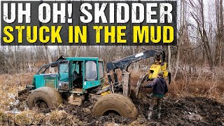 Log Skidder Got Stuck Big Time [upl. by Adaj]