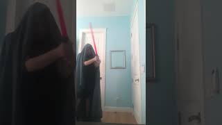 Darth Cydia’s trained Darth Vader light saber duel￼ [upl. by Barncard]