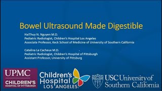 Bowel Ultrasound  Pediatric US Multisite Conference December 2023 [upl. by Ardnot]