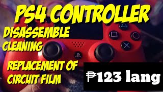 Ps4 controller button not working Replacement of circuit ribbon conductive film Disassembly [upl. by Sihon]