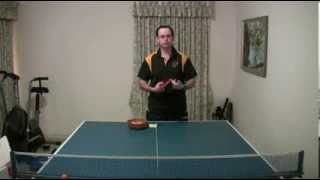 Table Tennis  Serving with Long Pips and Antispin [upl. by Donoho]