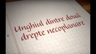 Unghiul dintre doua drepte necoplanare  ExamenulTauro [upl. by Pugh297]