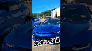 2024 vs 2016 Camaro Color War Blazer Riptide hyper blue chevy ss rs blues colors cars [upl. by Oicneconi]