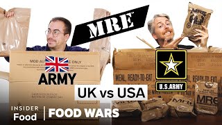 US vs UK Military MREs  Food Wars  Insider Food [upl. by Anyad792]