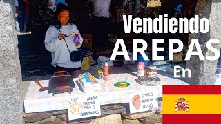 Fui a vender AREPAS a una feria en ESPAÑA 🫓 Feria de artesanías Castroverde 2024 [upl. by Amelita945]