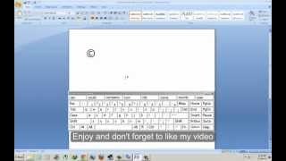 How to write Copyright Symbol In Microsoft Word [upl. by Gibbie]