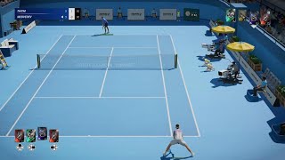 Thiem vs Medvedev Tennis World Tour 2 ps5 [upl. by Mercola]