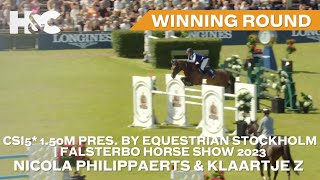 Nicola Philippaerts amp Klaartje Z Win The CSI5 150m  Falsterbo Horse Show 2023 [upl. by Ahsait]