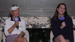 Caitlin Clark and Annika Sorenstam  2024 The ANNIKA driven by Gainbridge at Pelican [upl. by Nythsa]