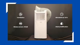 Présentation du climatiseur mobile monobloc Airton 2000W1700W [upl. by Skricki713]