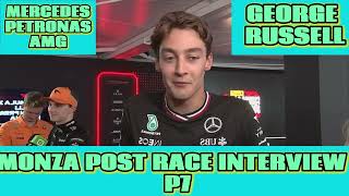 George Russell Monza interview [upl. by Allimac]