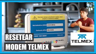 Cómo resetear modem Telmex Infinitum a estado de fábrica Soluciona problemas de conectividad [upl. by Ecinnej]