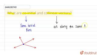 What are coinitial and collinear vectors  12  INTRODUCTION TO VECTORS amp FORCES  PHYSICS [upl. by Meier701]