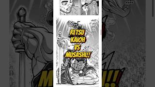 RETSU KAIOH FIGHTS MUSASHI baki bakithegrappler animecharacter anime musashi bakihanmaanime [upl. by Ettore]