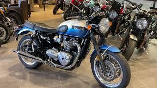 Triumph T120 Aegean Blue 2022 ex demonstrator [upl. by Jacob]