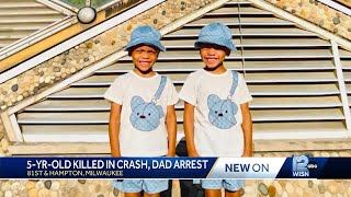 5 year old killed in crash dad arrested [upl. by Almire269]