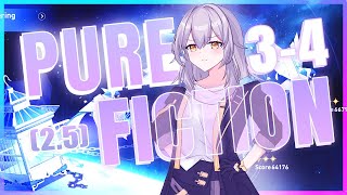 F2P Qingque tries Pure Fiction 34  Version 25  Honkai Star Rail [upl. by Darill35]