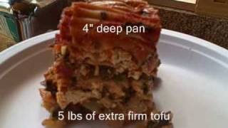 Killer Vegetarian Lasagna NonDairy Yummy [upl. by Acisey]