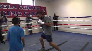 perro angulo training for erislandy lara [upl. by Bornie607]