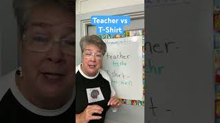 Teacher vs TShirt pronunciation learnenglish english humor [upl. by Kramal]