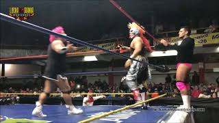 Pyscho Clown Maximo y Mascara vs Dave Murder y Monsther Clown  3er Caida  11 Febrero 2018 [upl. by Irret844]